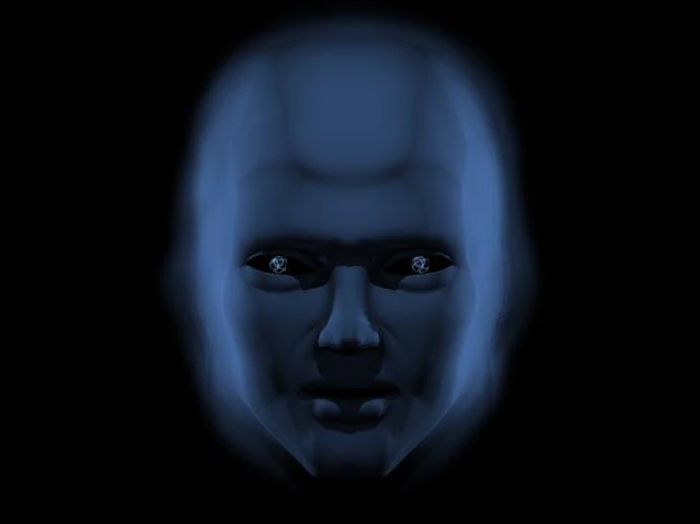 A dark blue conceptual face representing the emerging presence of CABAL